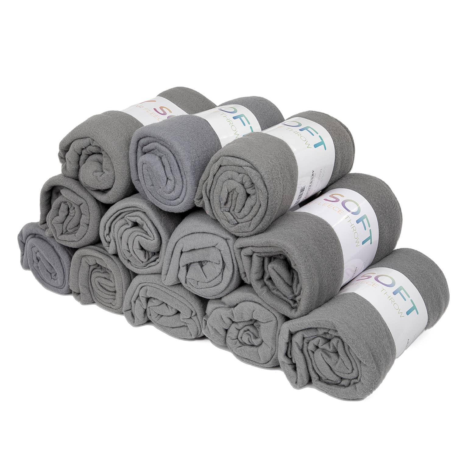 Soft Polar Fleece Throw Blankets - Color Options - 50x60: Beige