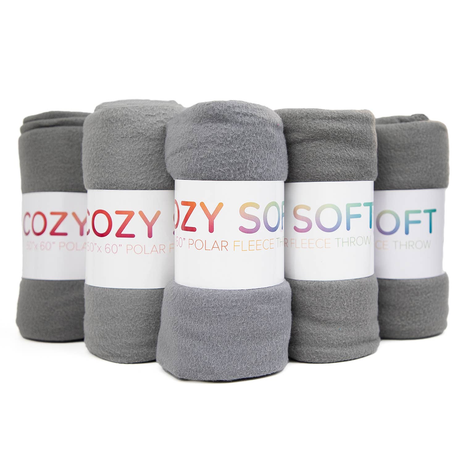 Soft Polar Fleece Throw Blankets - Color Options - 50x60: Beige