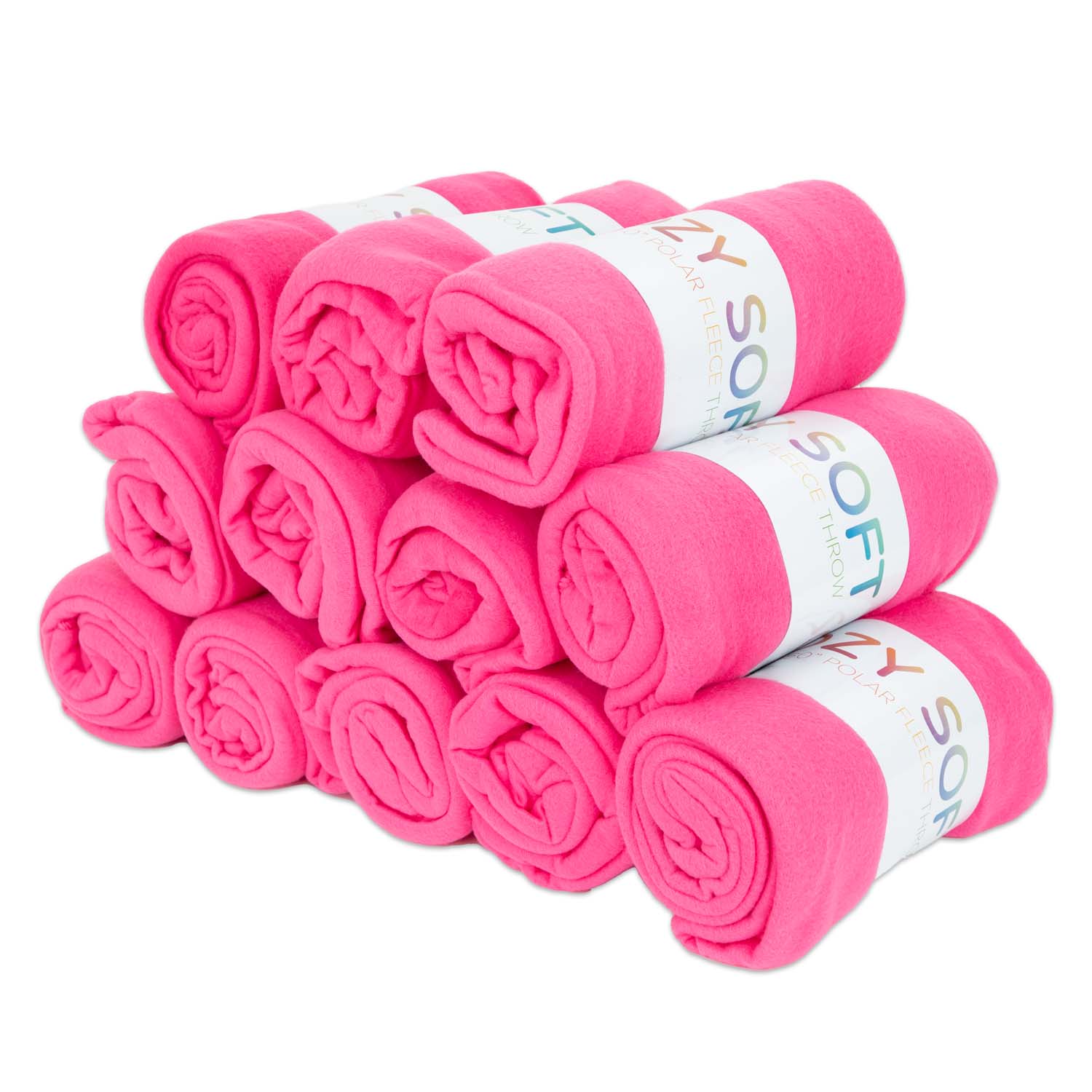 Soft Polar Fleece Throw Blankets - Color Options - 50x60: Beige