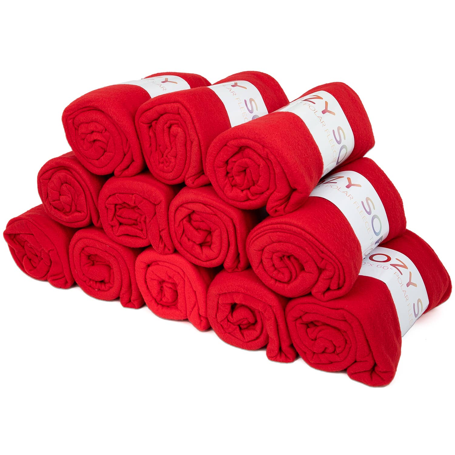 Soft Polar Fleece Throw Blankets - Color Options - 50x60: Beige