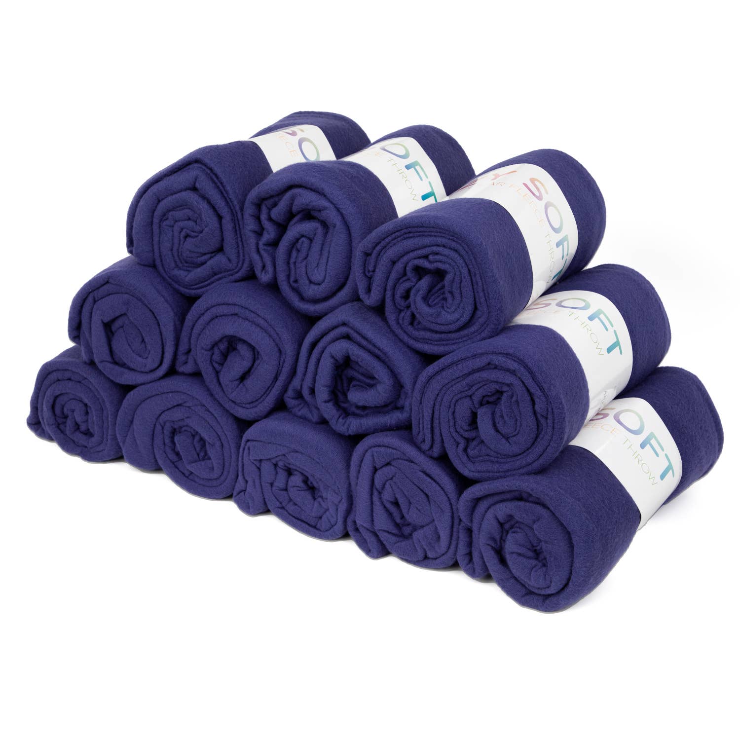 Soft Polar Fleece Throw Blankets - Color Options - 50x60: Beige
