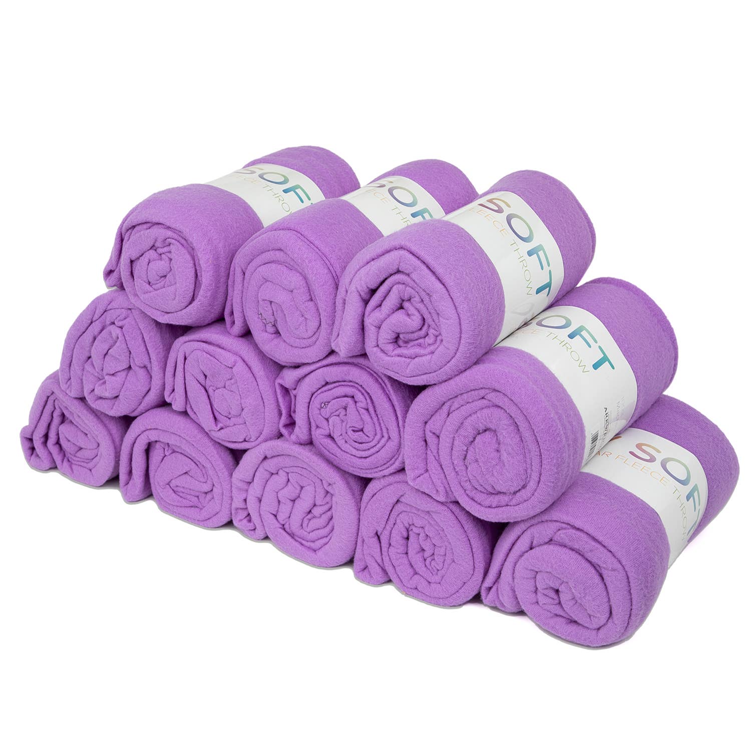 Soft Polar Fleece Throw Blankets - Color Options - 50x60: Beige