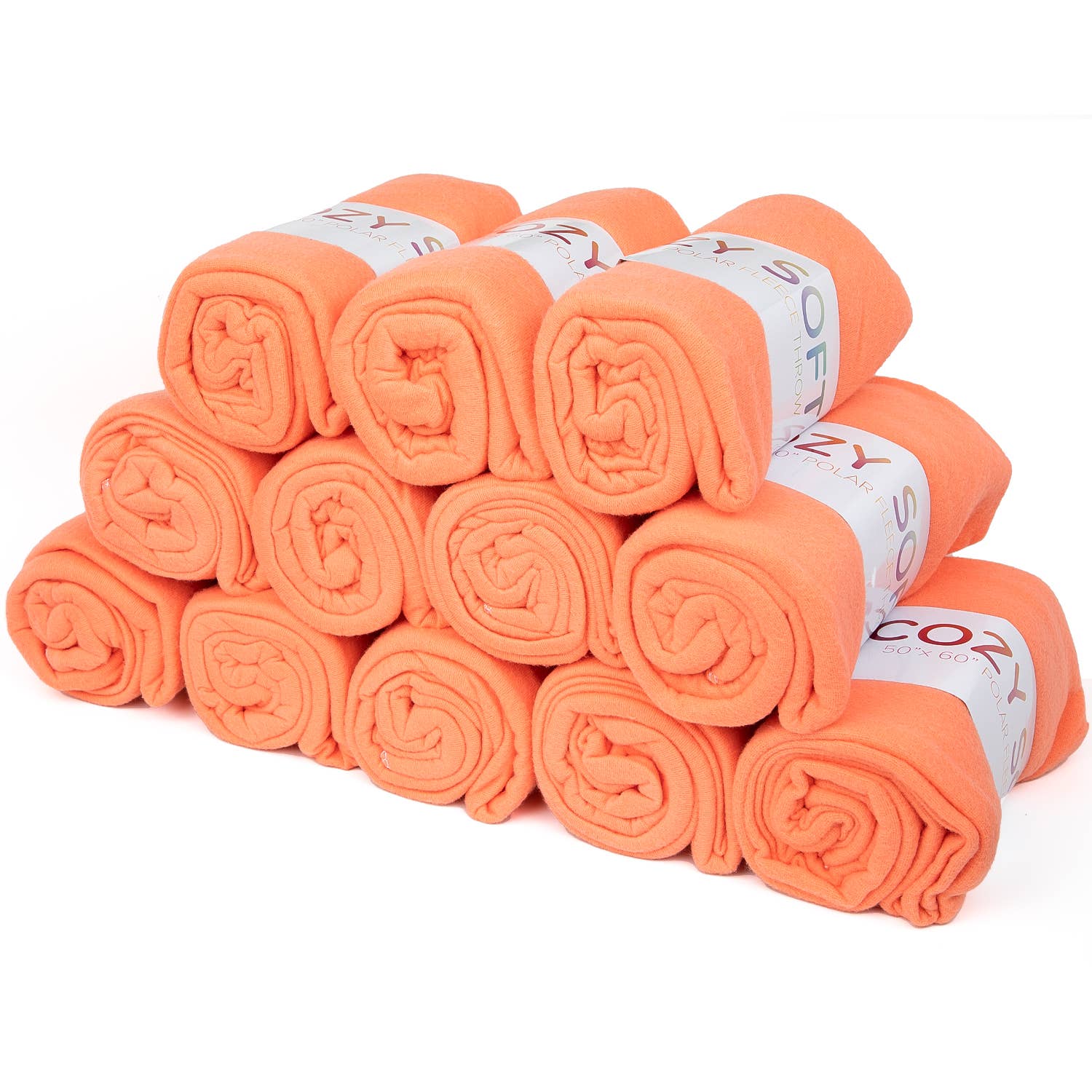 Soft Polar Fleece Throw Blankets - Color Options - 50x60: Beige