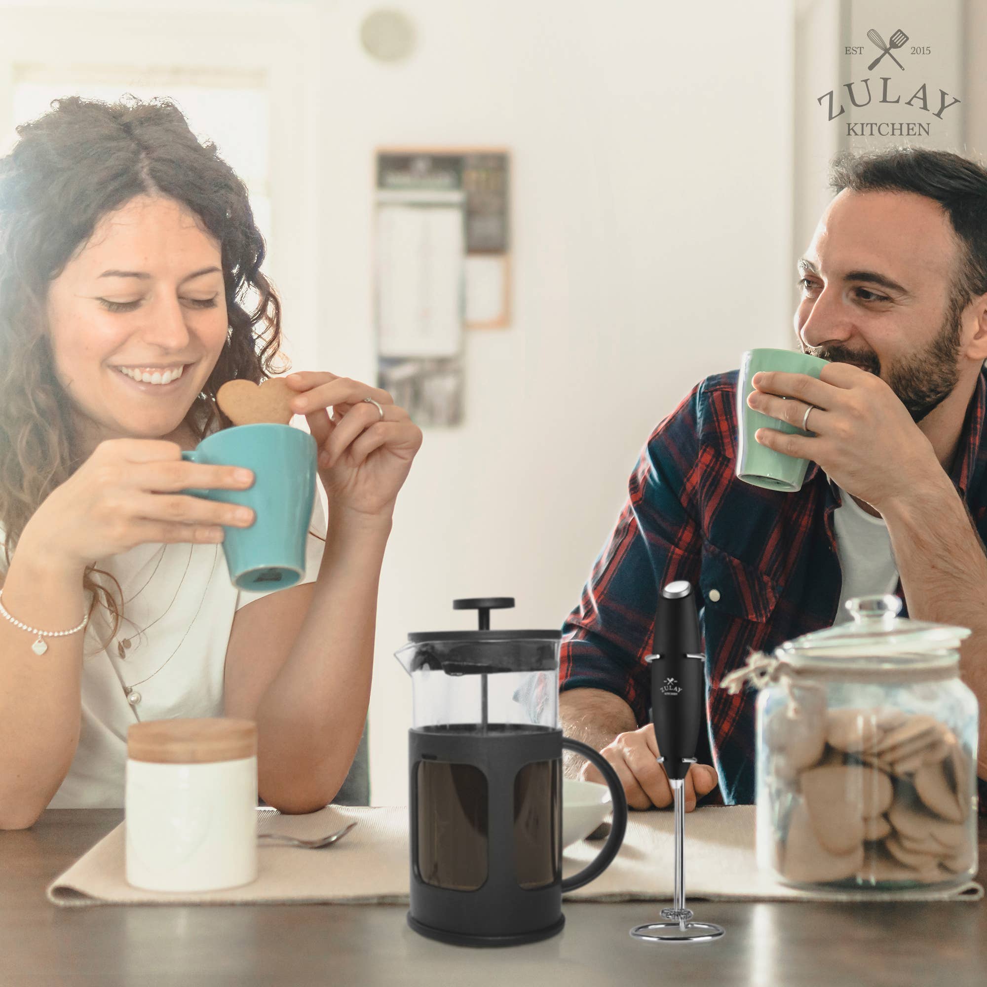 French Press Coffee Pot and Milk Frother Set