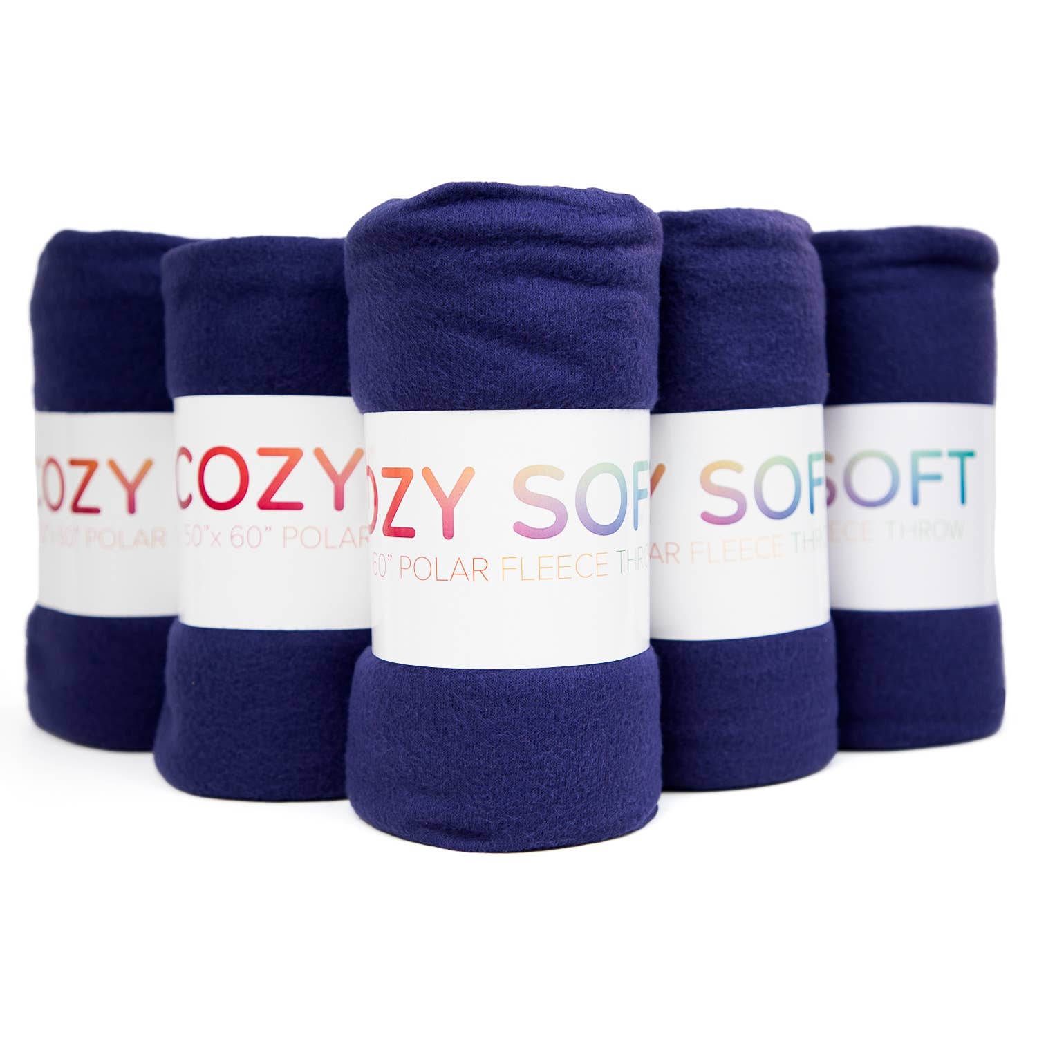 Soft Polar Fleece Throw Blankets - Color Options - 50x60: Beige