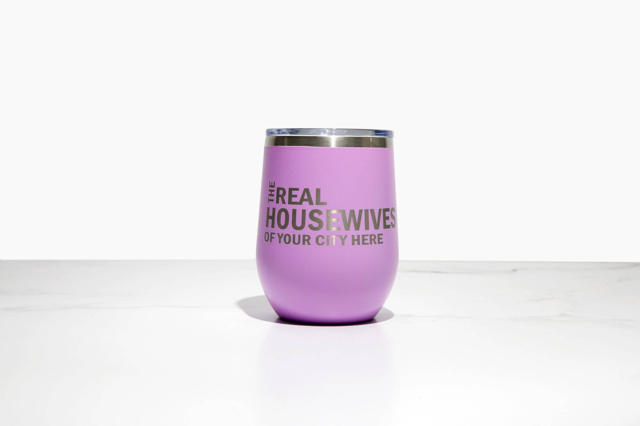 Real Housewives of GUILFORD Polar Camel Wine Tumbler: White