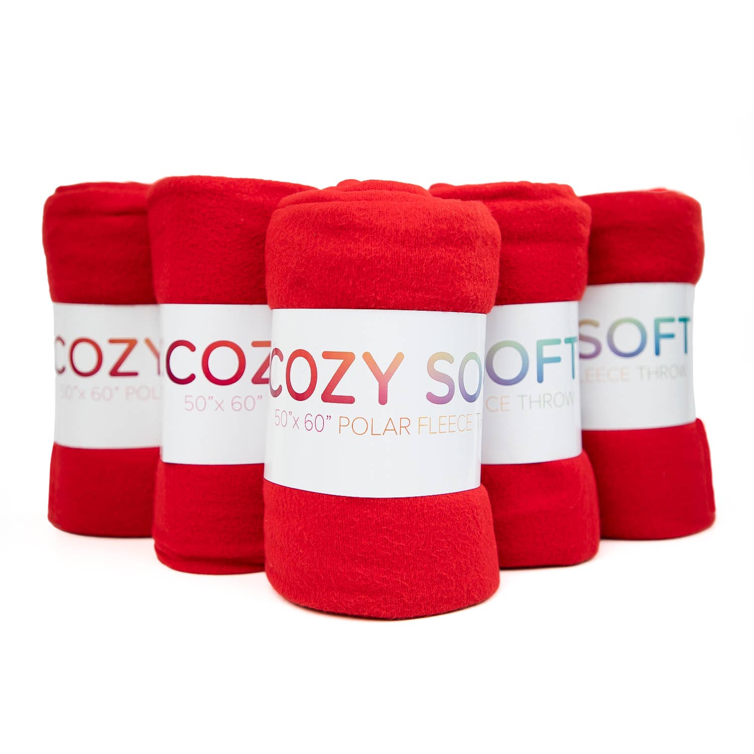 Soft Polar Fleece Throw Blankets - Color Options - 50x60: Beige