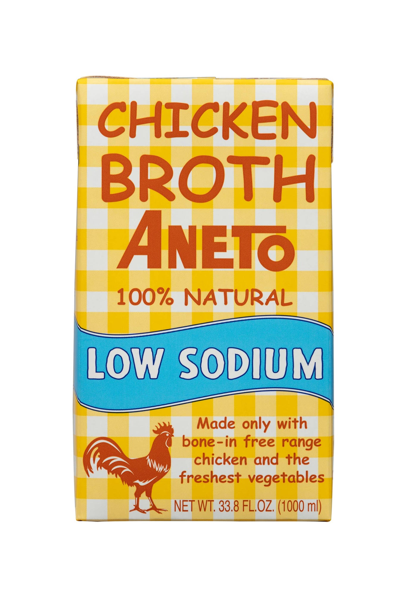 Aneto Chicken Broth - Low Sodium 34fl oz
