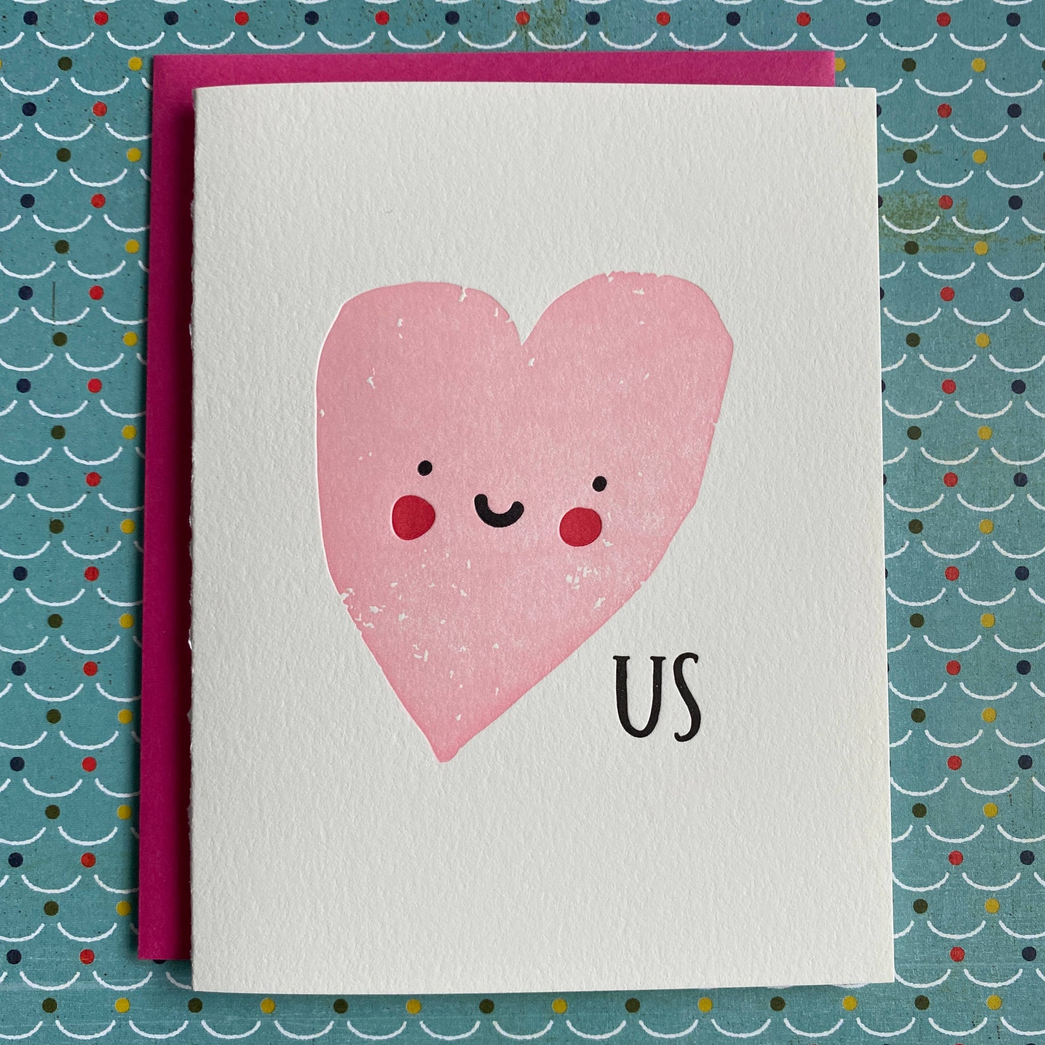 Us - letterpress card