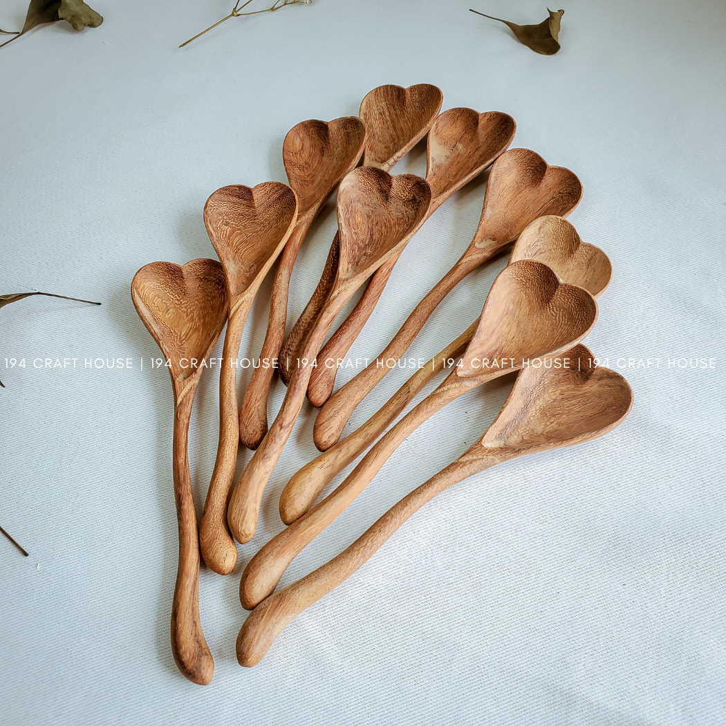 Wiggly Heart-Shaped Wooden Spoon - Mothers Day Gifts