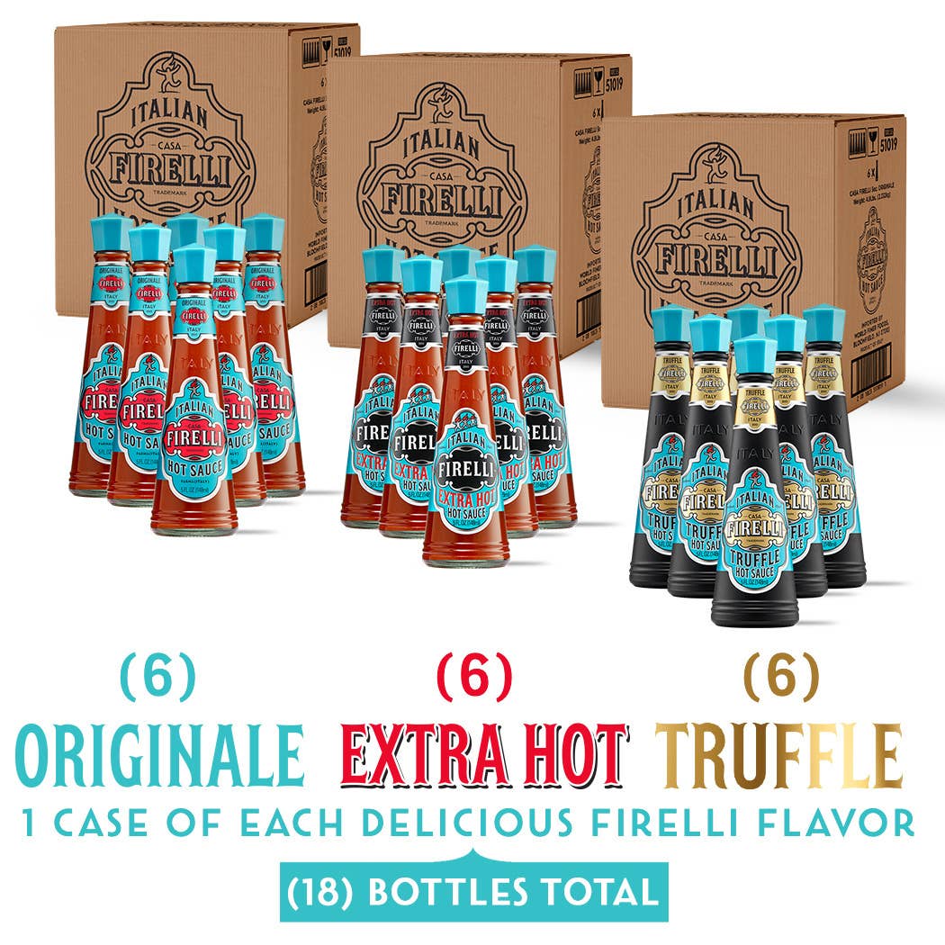 3 Case Firelli Combo - 1x Original, 1x Extra Hot, 1x Truffle