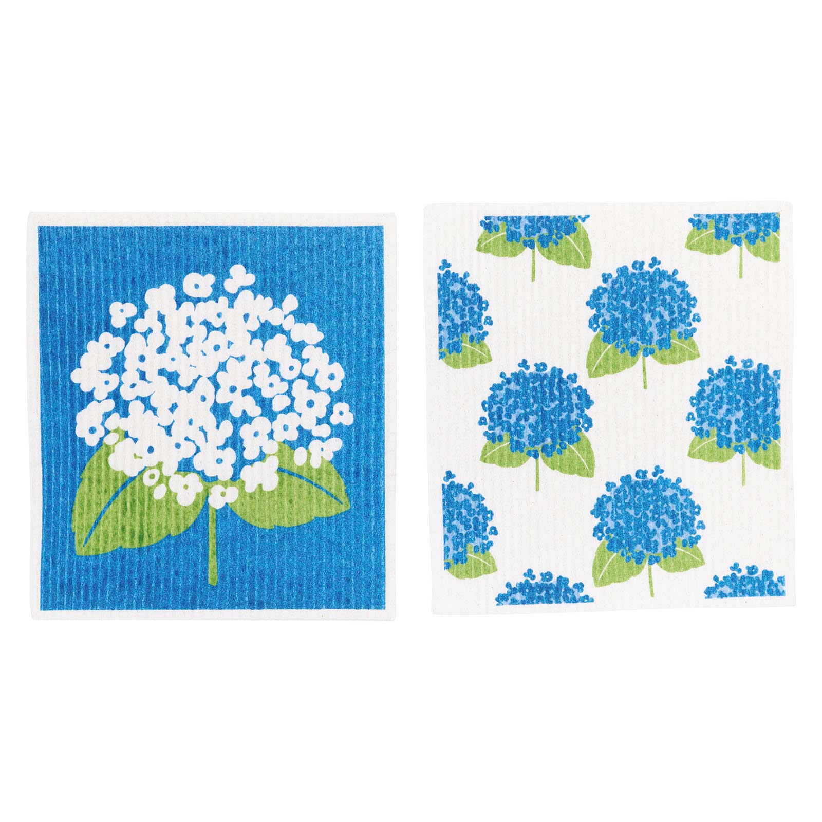 HYDRANGEA Eco-Friendly Sponge-Cloths, Set/2