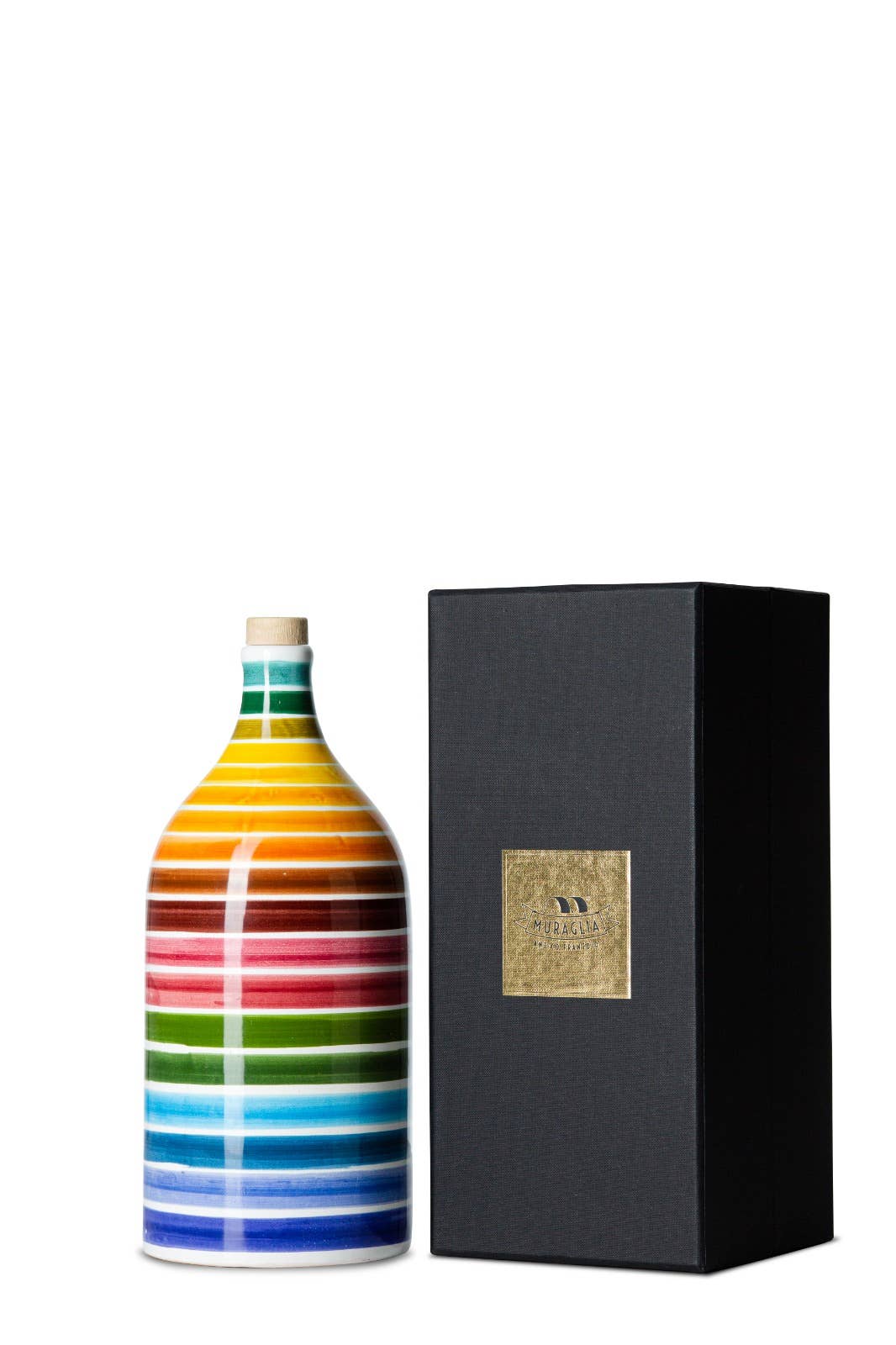 Extra Virgin Olive Oil Rainbow Ceramic Magnum by Muraglia