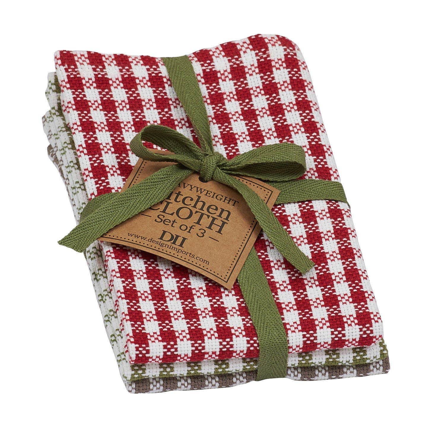 Orchard Checks Dishcloth Set of 3