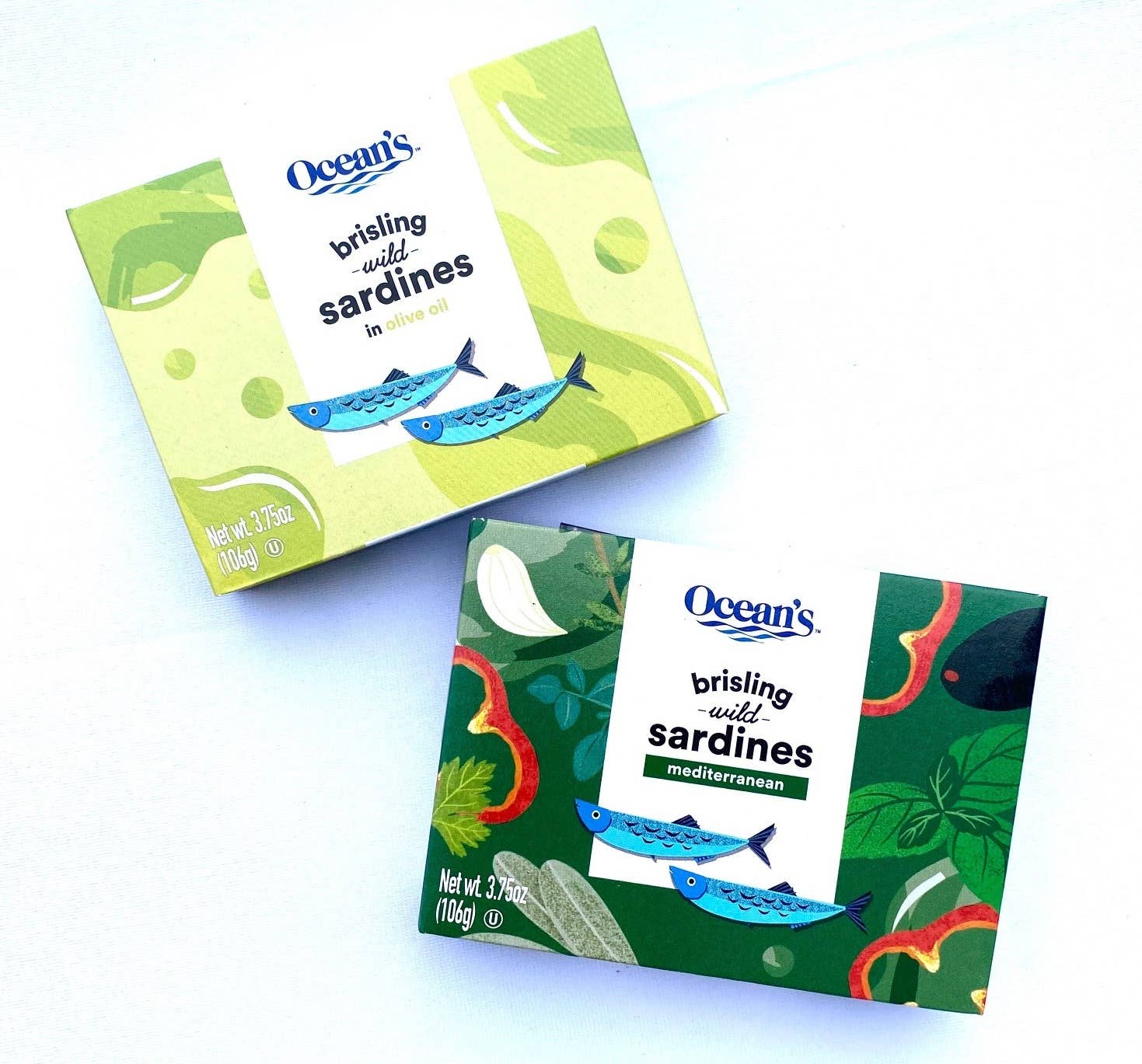 Ocean's Wild Brisling Sardines - 3.7 oz