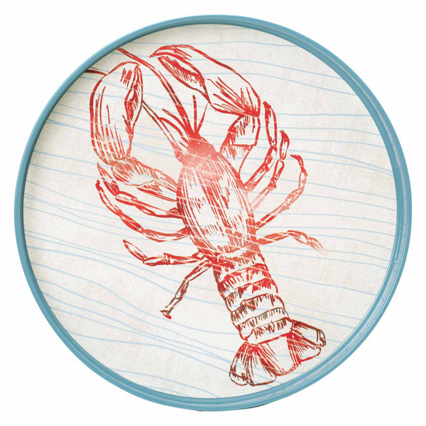 RED LOBBY 15 Inch Round Tray SALE