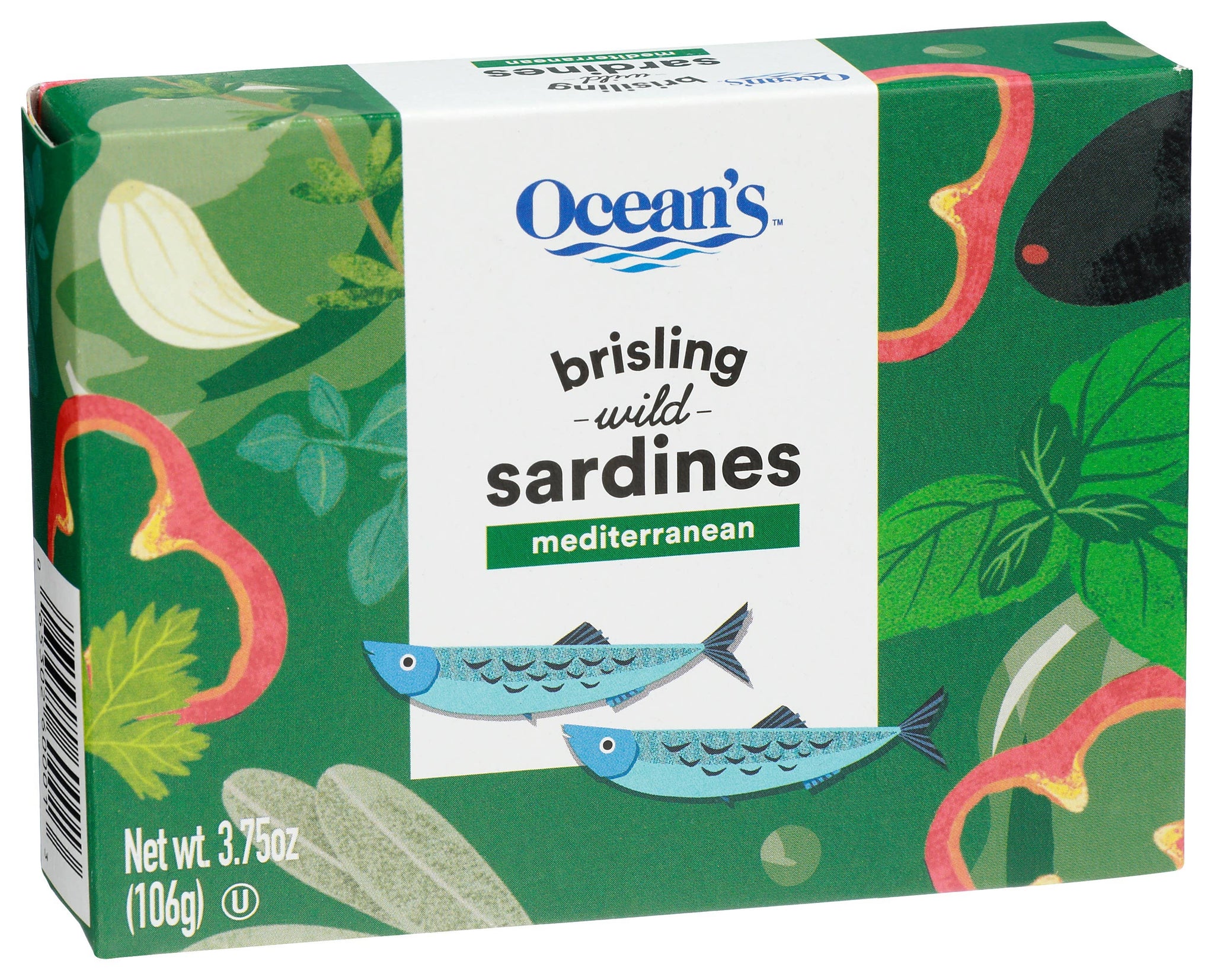 Ocean's Wild Brisling Sardines - 3.7 oz: Olive Oil