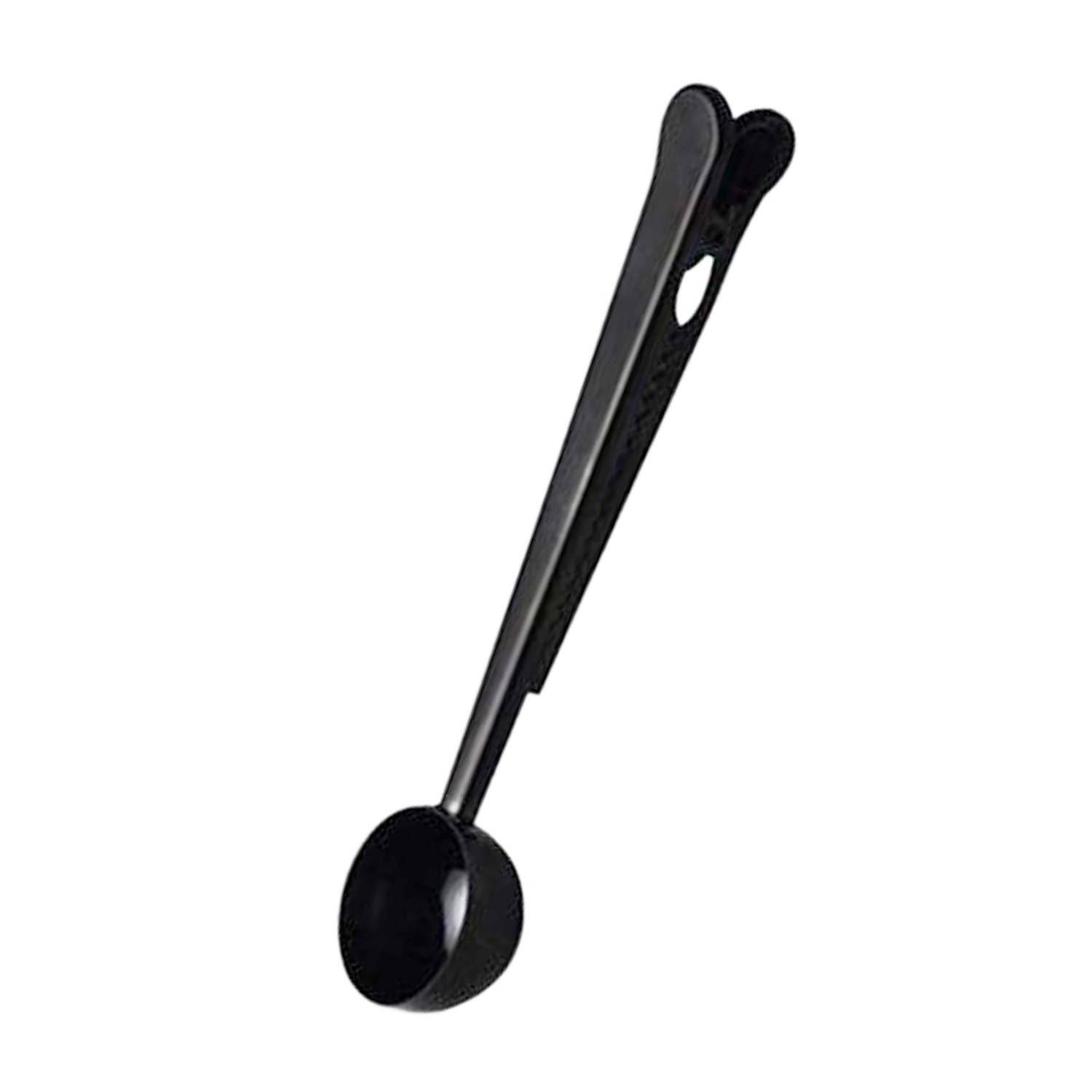 Black 2-1 Coffee Measuring Spoon with Sealing Clip