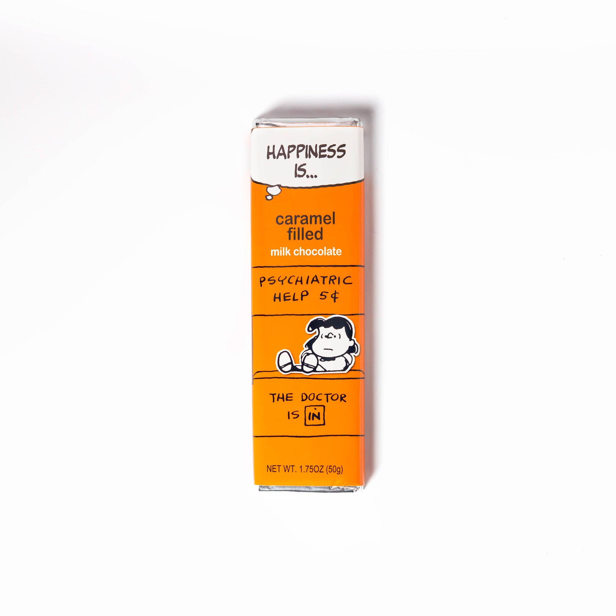 Peanuts Everyday 1.75Oz Lucy Caramel Milk Chocolate Bar