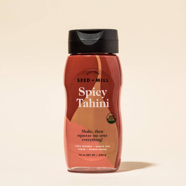 Organic Spicy Tahini Squeeze Bottle, 6/310g