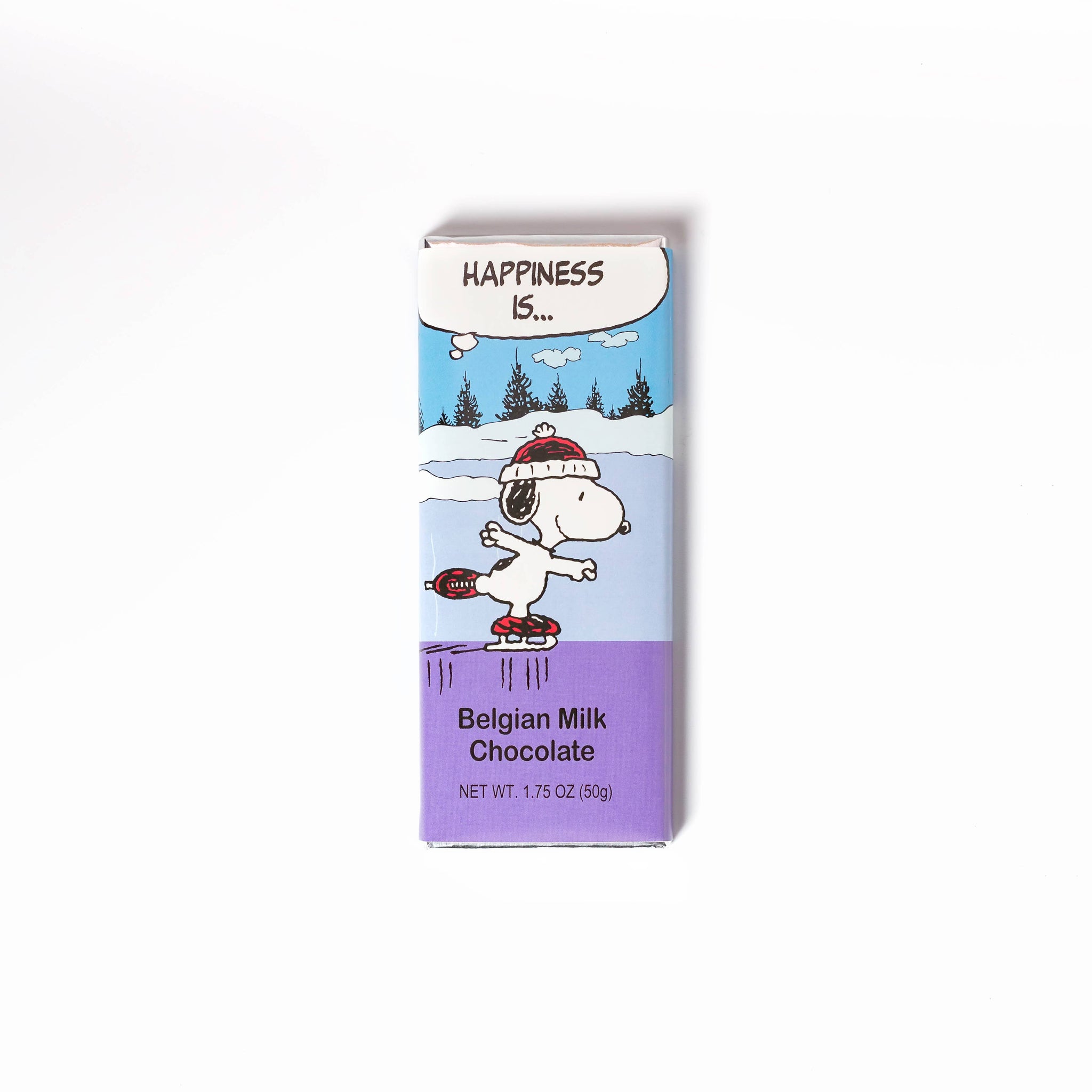 Peanuts Travel 1.75Oz Snoopy Ice Skating Milk Chocolate Bar