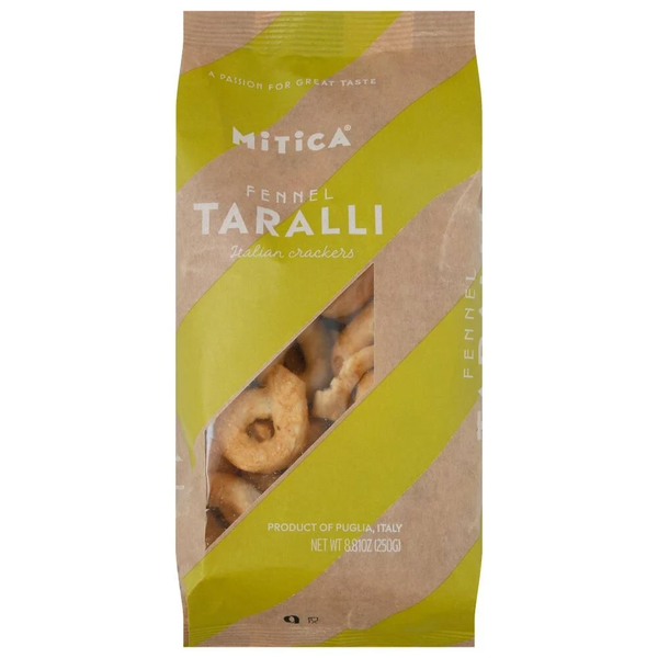 Mitica, Taralli Fennel - Italian Crackers