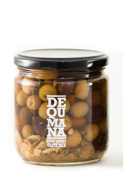 Dequmana Mixed Olives & Herbs - 12oz
