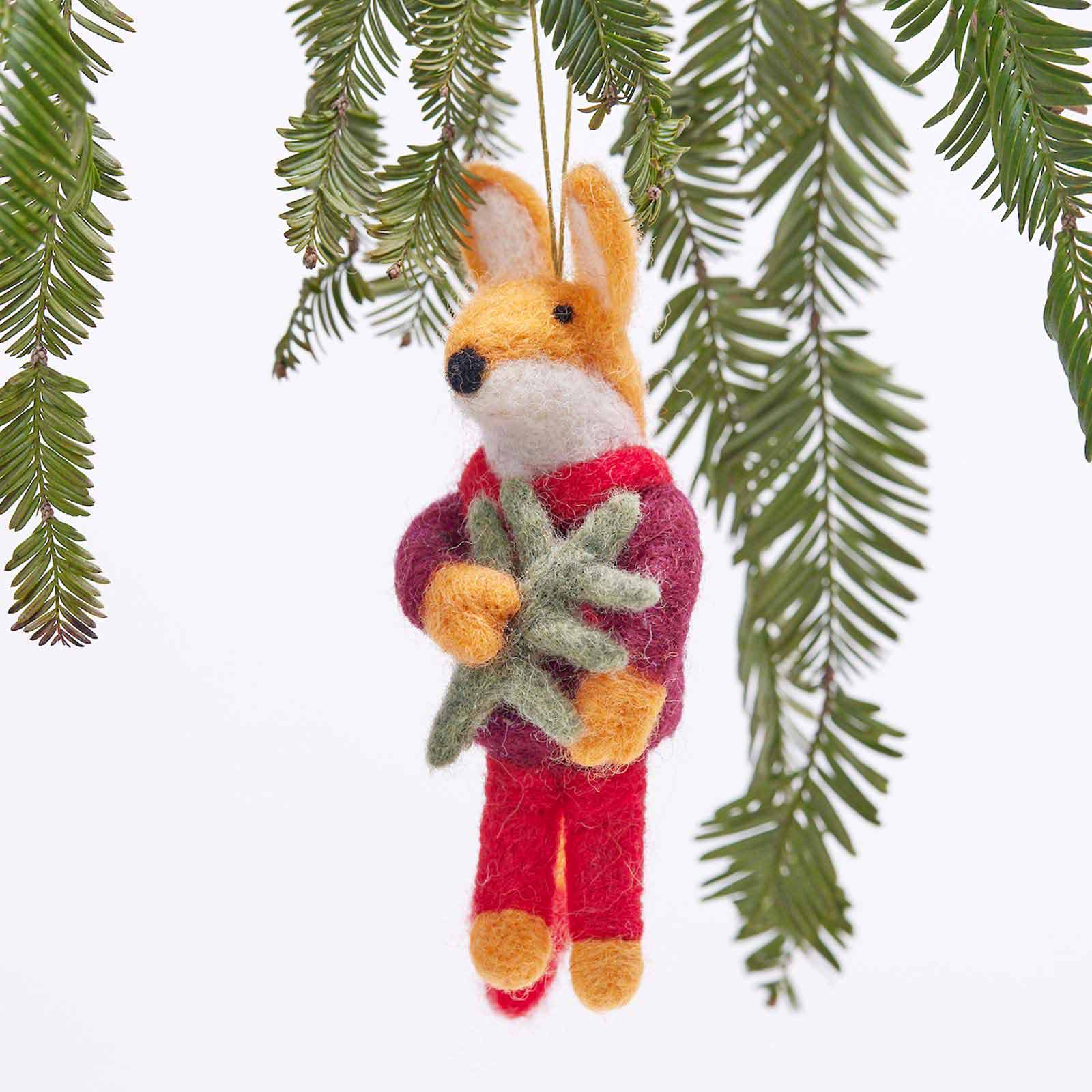 FOX Felt Ornament