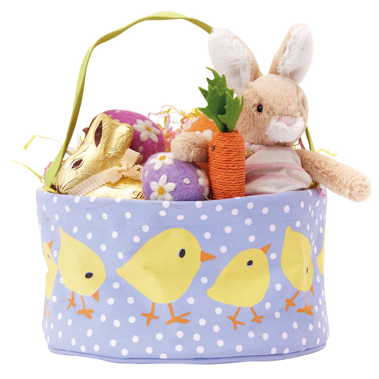 BABY CHICKS Reusable Canvas Easter Basket (Eco/bluCollection