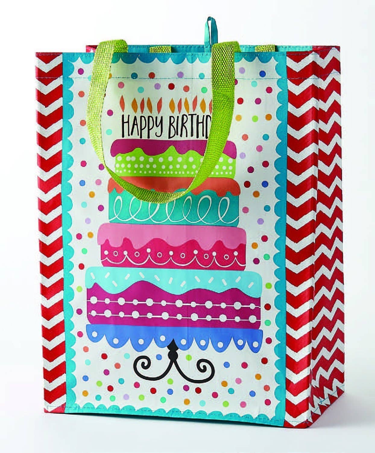 Happy Birthday Cake Reusable Tote